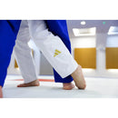 Judopuku - Adidas - Champion III - Regular fit, Valkoinen/Kulta