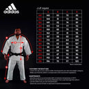 Judopuku - Adidas - Champion III - Regular fit, valkoinen