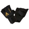 Sisähanskat - Adidas - Quick Wrap Glove - Musta/Kulta