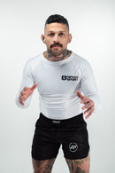 Rash Guard - Nippon Sport - 'Classic' - Pitkähihainen - Valkoinen