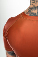 Rash Guard - Nippon Sport - 'Classic' - Lyhythihainen - Ruskea