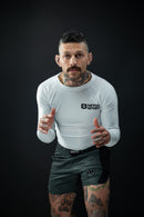 Rash Guard - Nippon Sport - 'Classic' - Pitkähihainen - Valkoinen