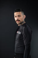 Rash Guard - Nippon Sport - 'Classic' - Pitkähihainen - Musta