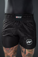 Muay Thai shortsit - Nippon Sport - Musta