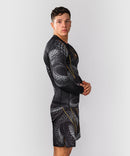 Rash Guard - Venum - Matupa, pitkähihainen, Musta/Harmaa
