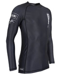 Rash Guard - Tatami Fightwear - 'Kanagawa' - Pitkähihainen - Musta