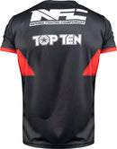 T-paita - TOP TEN - 'NFC' - Musta/punainen