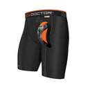 Alasuojat - Shock Doctor Compression shortsit Carbon Flex kupilla - Musta