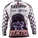 Rashguard - Tatami - 'Chess Gorilla' - White-Black