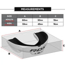 Mouth Guard - RDX - 'Junior' - Valkoinen/Musta