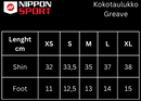Sääri- ja jalkasuojat - Nippon Sport - 'Greave' - Musta