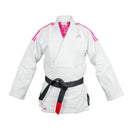 BJJ Puku - Adidas - Contest 2.0 IBJJF - Valkoinen - Pinkit raidat