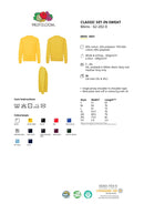 Collegepaita - Fruit of the Loom - 'Crewneck' - Musta