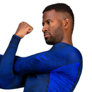 Rashguard - Hayabusa - 'Arrow Ranked' - Pitkähihainen - Sininen